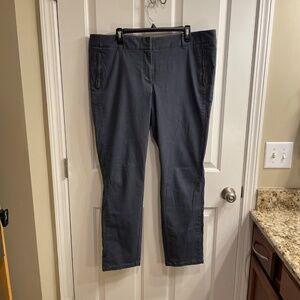 TALL Loft Marissa Skinny Ankle Pants Gray,  Size 18 Tall